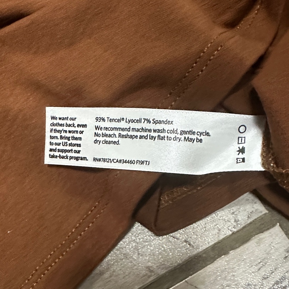 Eileen Fisher Rich Brown Long Sleeve Top - Picture 4 of 6